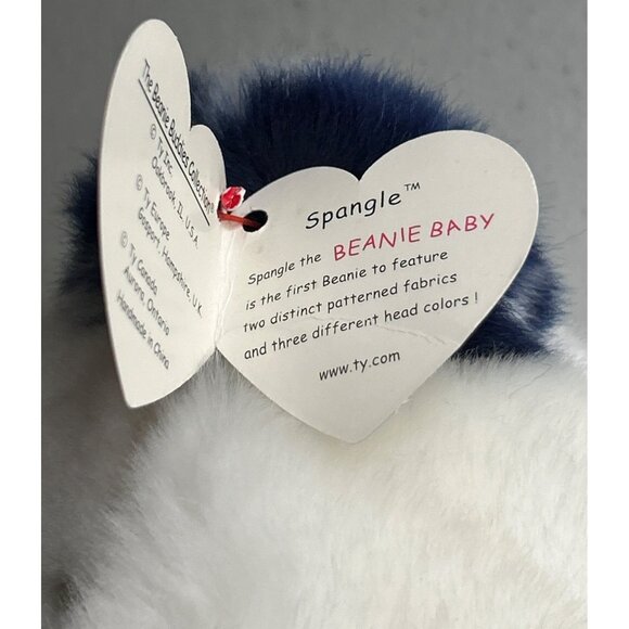 Ty Beanie Babies 1999 Spangle Bear Gibson Righty Donkey Patriotic Plush Bundle - Picture 10 of 10